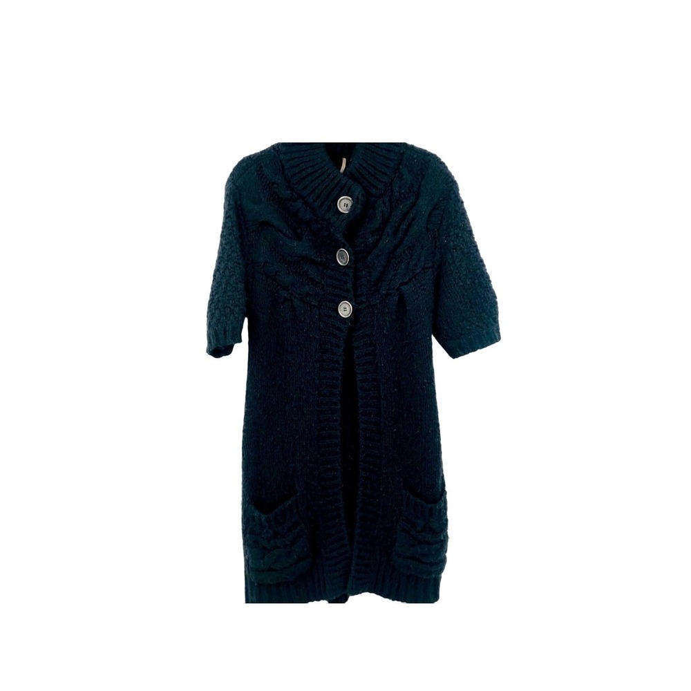 Free people women's‎ short sleeve knit sweater long